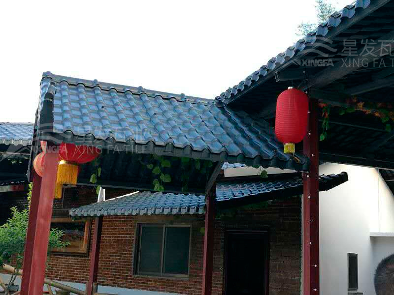 園林建筑搭建樹脂瓦涼亭，將景觀與藝術(shù)融合，別具一格！